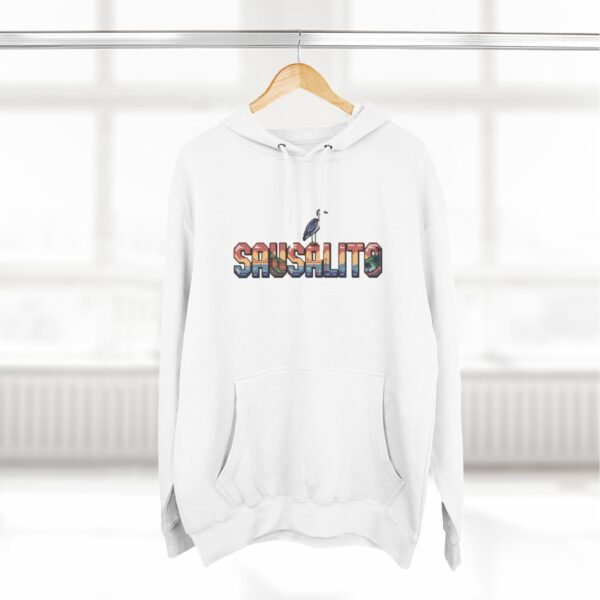 Sausalito Pixel Art Hoodie - Coastal California Vibes, Golden Gate Sunset, Sailboats & Nature - City Vibes Collection, Cozy Unisex