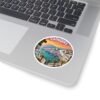 Cadaqués Spain Sticker - Mediterranean Sunset Coastal Art, Colorful Travel Souvenir, Spanish Seaside Village Scene, Summer Vibes