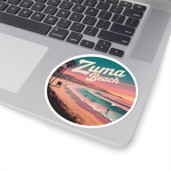 Zuma Beach Sticker - Retro Sunset California Vibes - Coastal Travel Gift