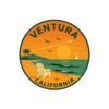 Vintage Ventura Sunset Stickers - California Coastal Aesthetic | Laptop, Water Bottle, Car Decor, Beach Lover Gifts