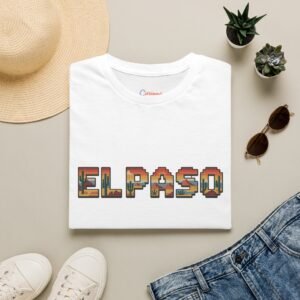 El Paso Texas Pixel Art Shirt - Retro 8-Bit Desert Sunset Design | Unisex Softstyle T-Shirt