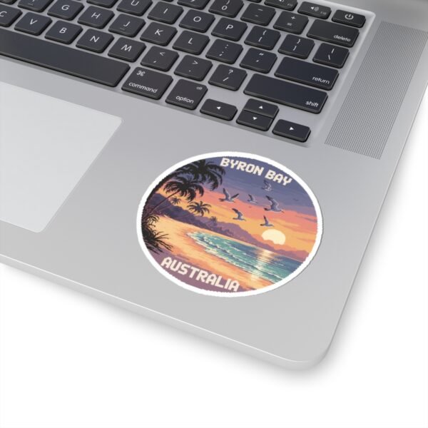 10161013667731374146_1200.jpeg Byron Bay Australia Sticker - Retro Pixel Art Beach Sunset Design, Coastal Travel Souvenir, Vintage Ocean Scene Vinyl Sticker