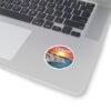 Cadaqués España Sticker - Sunset Coastal View, Mediterranean Village & Boats - Travel Souvenir, Beach Town Art, Summer Vibes