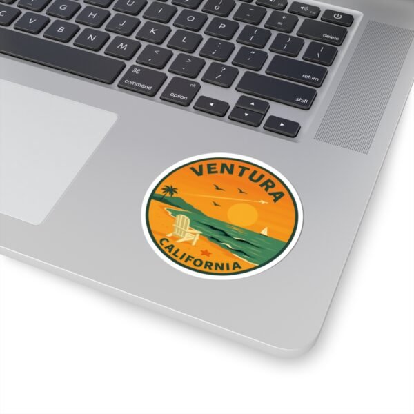 Vintage Ventura Sunset Stickers - California Coastal Aesthetic | Laptop, Water Bottle, Car Decor, Beach Lover Gifts