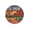 Sunset Cacti Stickers, El Paso Texas Souvenir, Desert Mountain Decals, Traveler Sticker Pack, Southwestern Decor