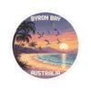 10210418725742198031_1200.jpeg Byron Bay Australia Sticker - Retro Pixel Art Beach Sunset Design, Coastal Travel Souvenir, Vintage Ocean Scene Vinyl Sticker