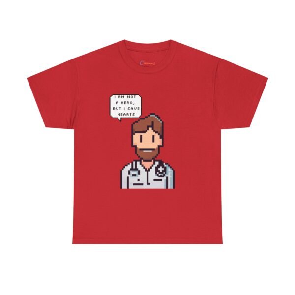 Pixel Doctor Shirt - Funny Medical Student Gift, Save Hearts Tee, Healthcare Worker Appreciation, Pixel Art T-Shirt for Doctors & Nurses