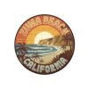 Zuma Beach Retro Sunset Sticker - California Vintage Surf Vibes Decal