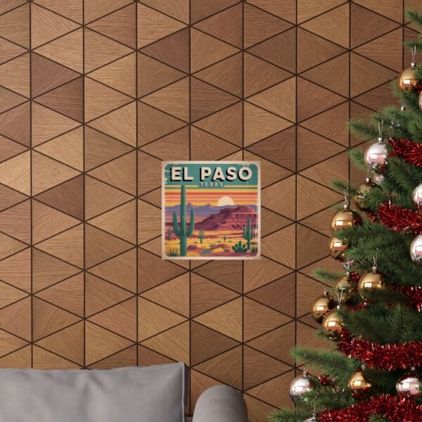 10497425391894090331_2048.jpeg El Paso Texas Poster - Retro Desert Wall Art | Vintage Southwestern Sunset Print | Cactus Landscape Travel Decor | Mid-Century Style