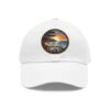 Carmel by the Sea Hat - Pixel Art Sunset Leather Patch Cap, California Coastal Retro Style, Unique Travel Souvenir Gift