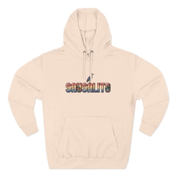 Sausalito Pixel Art Hoodie - Coastal California Vibes, Golden Gate Sunset, Sailboats & Nature - City Vibes Collection, Cozy Unisex