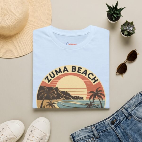 10520068349739342497_2048.jpeg Zuma Beach Sunset Club - California Vibes on Cotton | Retro Coastal T-Shirt for Chill Souls
