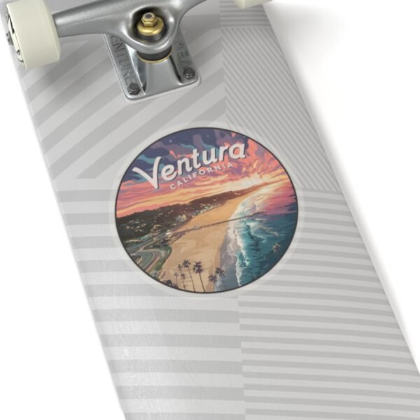 10647335910918146449_1200.jpeg Ventura California Pier Sunset Serenity Stickers, Coastal Vinyl Decals, Waterproof Sticker Pack, Laptop Accessories, Travelers Souvenirs,