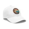 Cabo de Gata Hat - Spain Leather Patch Cap, Retro Coastal Sunset Design, Andalusia Travel Souvenir, Vintage Mediterranean Gift