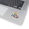 Stickers, Colorful El Paso Texas Nature Inspired Letter Art, Travel Gift Souvenir, Laptop Decal, Car Bumper Sticker, Planner Decoration