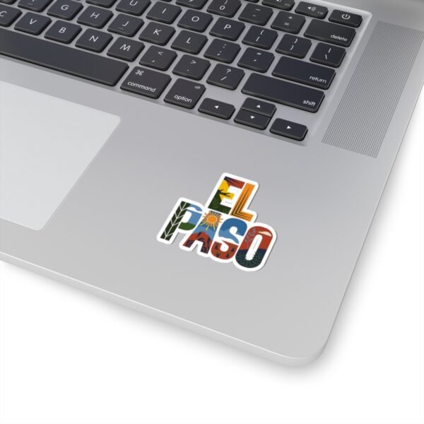 Stickers, Colorful El Paso Texas Nature Inspired Letter Art, Travel Gift Souvenir, Laptop Decal, Car Bumper Sticker, Planner Decoration