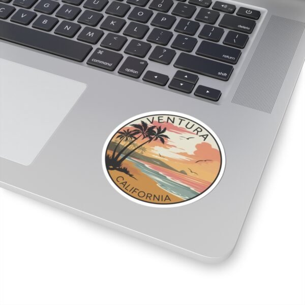 10807862626018885207_1200.jpeg Ventura California Sticker - Vintage Beach Sunset Design, Coastal Art Vinyl Decal, Retro Ocean View Gift for Surf and Travel Lovers