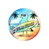 Zuma Beach Holographic Sticker - Cool Seagull Surfboard, Retro Summer Vibes, California Coastal Decor, Laptop & Water Bottle Vinyl Decal