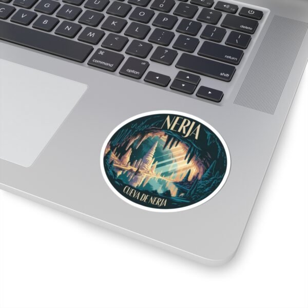Cueva de Nerja Sticker - Retro Cave Art Design | Nerja Spain Travel Vinyl Decal | Andalucía Nature & Adventure Illustration