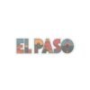 Texas Landscape Kiss-Cut Stickers | El Paso Artistic Letters, Southwest Symbols, Travel Accessories, Unique Decals for Water Bottles and