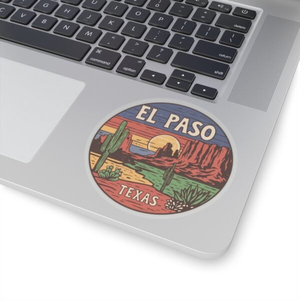 Sunset Cacti Stickers, El Paso Texas Souvenir, Desert Mountain Decals, Traveler Sticker Pack, Southwestern Decor