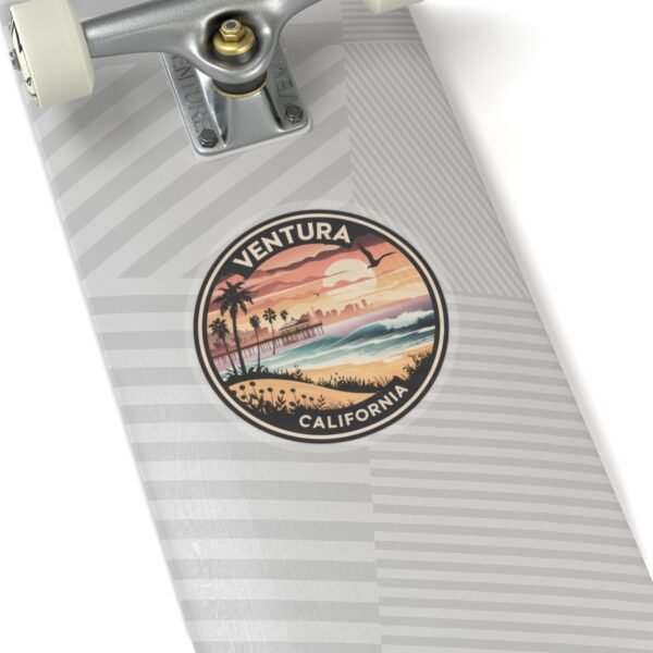 Sticker, Ventura California Sunset Paradise, Travel Stickers, Laptop Decal, Phone Sticker, Scrapbooking, Journaling Supplies