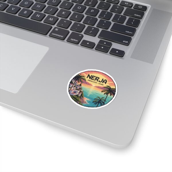 10900913698937997663_1200.jpeg Nerja Spain Pixel Art Sticker - Retro Sunset Coastal 8-Bit Design | Andalucía Vinyl Decal | Mediterranean Vintage Travel Art