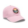 Carmel by the Sea Hat - Pixel Art Coastal Sunset Leather Patch Cap, California Retro Gamer Style, Unique Travel Souvenir Gift