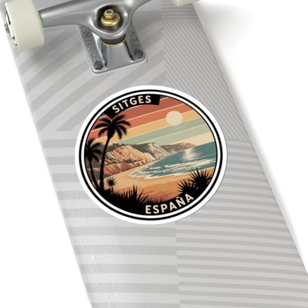 Sitges España: Sunset Cliffs & Palm Coast Sticker