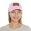 10981255094941173604_2048.jpeg Byron Bay Hat - Retro Leather Patch Dad Hat with Coastal Landscape Design, Summer Beachwear Gift, Australia Travel Souvenir