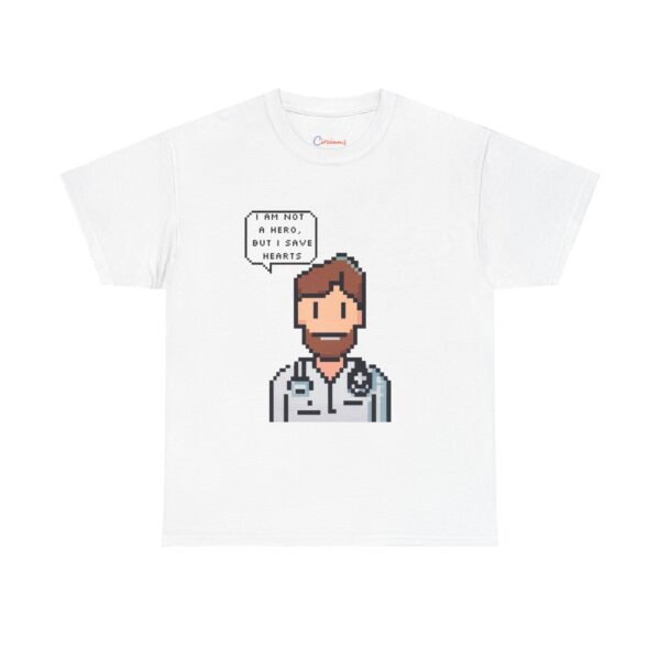 Pixel Doctor Shirt - Funny Medical Student Gift, Save Hearts Tee, Healthcare Worker Appreciation, Pixel Art T-Shirt for Doctors & Nurses