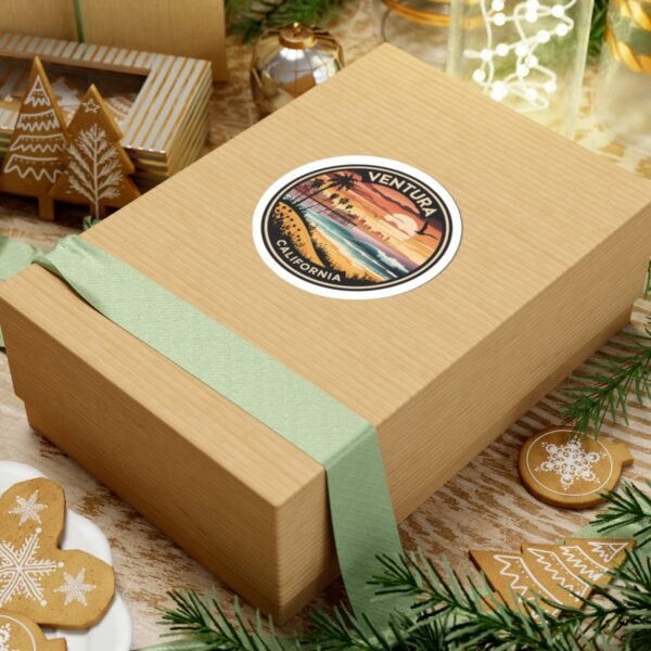 Sticker, Ventura California Sunset Paradise, Travel Stickers, Laptop Decal, Phone Sticker, Scrapbooking, Journaling Supplies