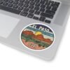 Desert Landscape Stickers, Southwest Cactus Decals, El Paso Texas Vinyl Stickers, Travel Adventure Souvenirs, USA State City Kiss-Cut Decor
