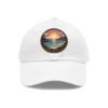 Carmel by the Sea Hat - Pixel Art Coastal Sunset Leather Patch Cap, California Retro Gamer Style, Unique Travel Souvenir Gift