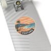 Ventura, California - Sunset on the shore of the beach - Kiss-Cut Stickers