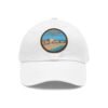 1103106979235720698_2048.jpeg Sitges Spain Hat - Coastal City Leather Patch Cap, Spanish Beach Town Souvenir Dad Hat, Barcelona Coast Travel Gift