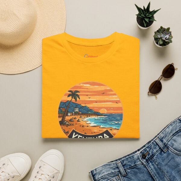 Ventura California Sunset Softstyle T-Shirt, Beach Lover Tee, Coastal Sunset Shirt, Ocean Vibes Top, Vacation Tshirt
