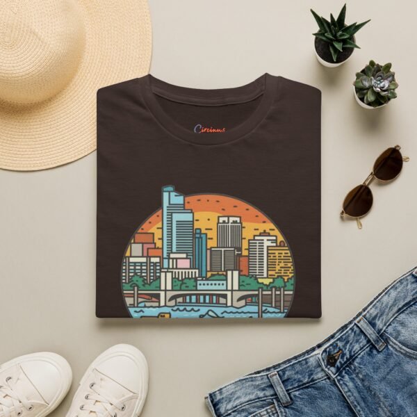 Tampa Florida T-Shirt - Cityscape Sunset Tee, Tampa Skyline Shirt, Unisex Softstyle Gift for Travelers