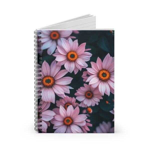 Pink Daisy Spiral Notebook - Floral Journal for Notes, Sketches, or Gifts, Ruled Line, Cute Stationery, Writing Pad, School Supplies, Pretty