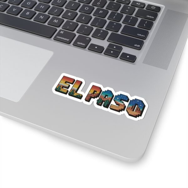 El Paso Pixel Art Sticker - Retro Texas Desert Decal, Laptop & Journal Decor, El Paso Gift, Vinyl Sticker