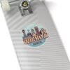 Wichita, KS City Drawing Stickers - Kiss-Cut Sticky Decals, Labels for Laptop, Water Bottle, Planner, Scrapbook, Travel Journal
