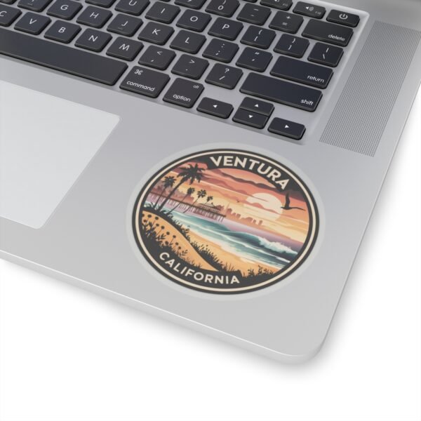 Sticker, Ventura California Sunset Paradise, Travel Stickers, Laptop Decal, Phone Sticker, Scrapbooking, Journaling Supplies