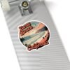 Zuma Beach California Sticker - Retro Coastal Cliffside Art for Travel Lovers & Vanlife | Pacific Vibes Series