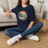 Ventura, California | Aerial view drawing of Ventura Pier - Unisex Softstyle T-Shirt