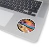 Sitges Spain Sticker - Retro Sunset Beach Vinyl Decal with Palm Trees and Mediterranean Coastline Travel Art Souvenir