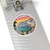 Cadaqués Spain Sticker - Mediterranean Sunset Coastal Art, Colorful Travel Souvenir, Spanish Seaside Village Scene, Summer Vibes