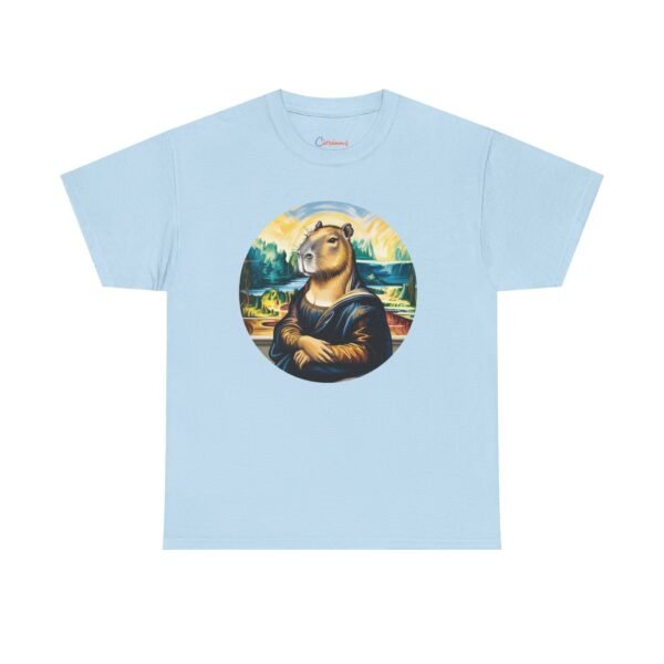La Mona Capy | Funny Capybara Nation Tee - CapyLisa Art Parody Shirt, Cool Animal Lover Gift, Unisex Softstyle T-Shirt