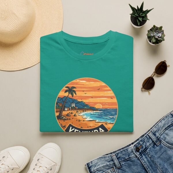 Ventura California Sunset Softstyle T-Shirt, Beach Lover Tee, Coastal Sunset Shirt, Ocean Vibes Top, Vacation Tshirt