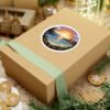 Carmel-by-the-Sea Sticker - Pixel Art Sunset Beach and Ocean Waves Design - Retro California Coastal Travel Souvenir Vinyl Decal