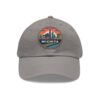 Wichita Kansas Hat - PU Leather Patch Retro City Skyline Baseball Cap, Wichita Travel Souvenir,